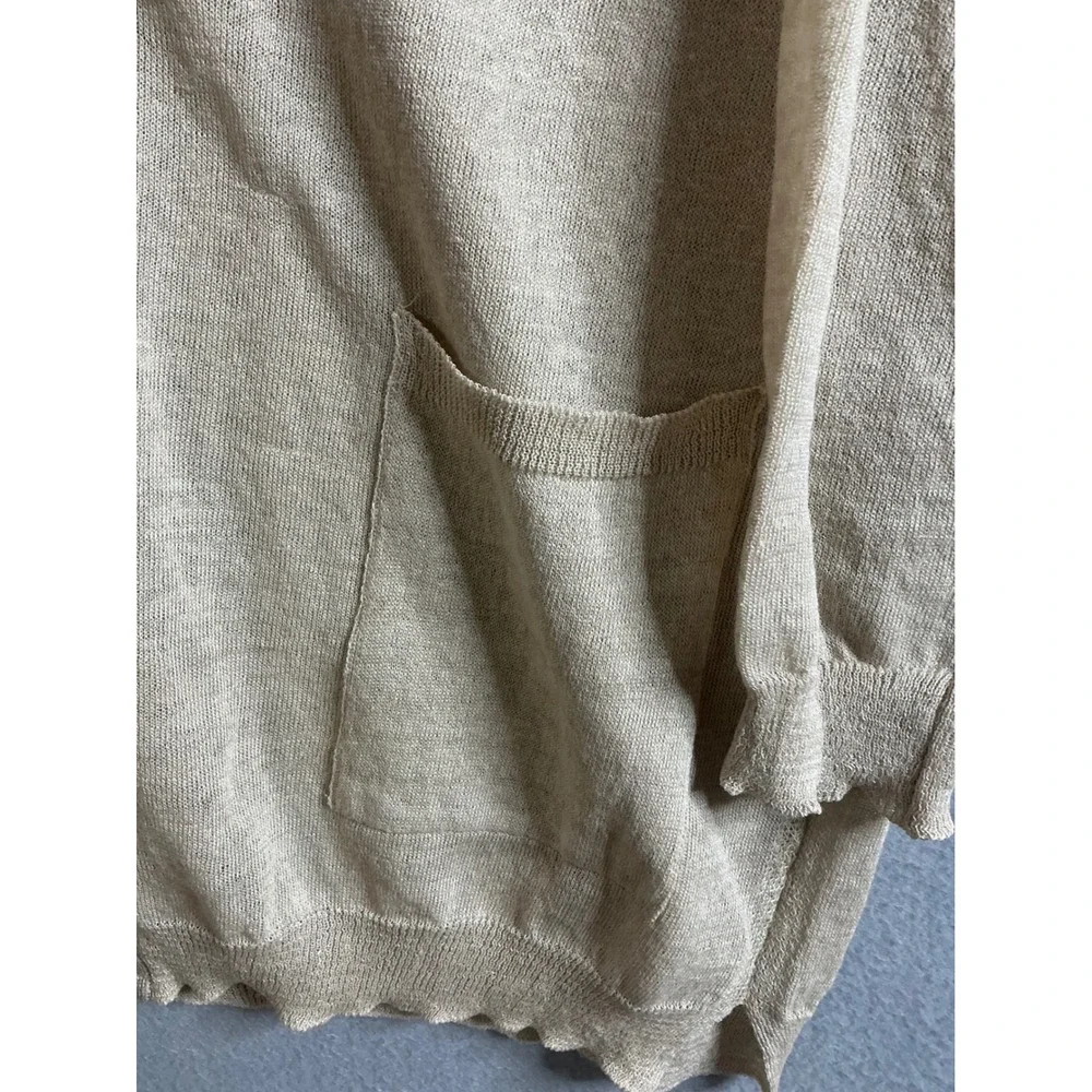 Standard Luxe Cardigan Women's Medium Open Front Pockets‎ Lightweight